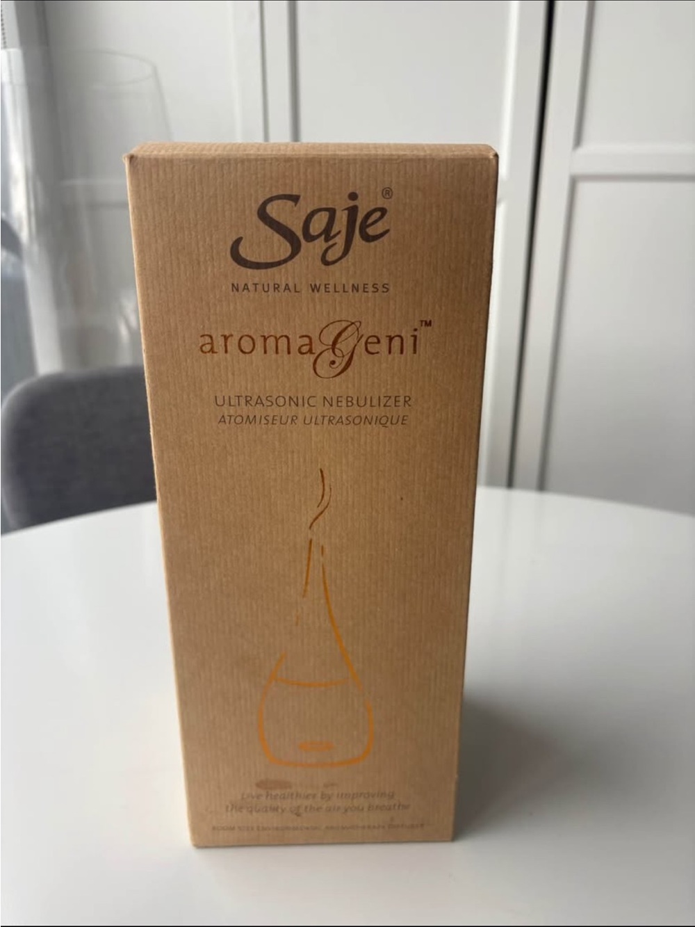 Saje AromaJeni Ultrasonic Nebulizer in Brown
